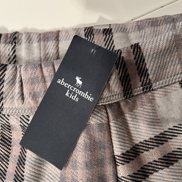 abercrombie kids pleated skirt - gray pink and white - size 11/12 NWT - Picture 5 of 12